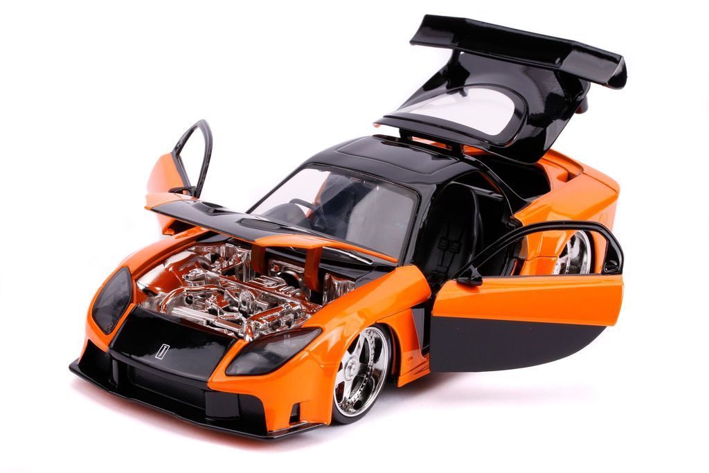 Model Szybcy i wściekli Mazda RX-7 Tokyo Drift 1:24 z figurką