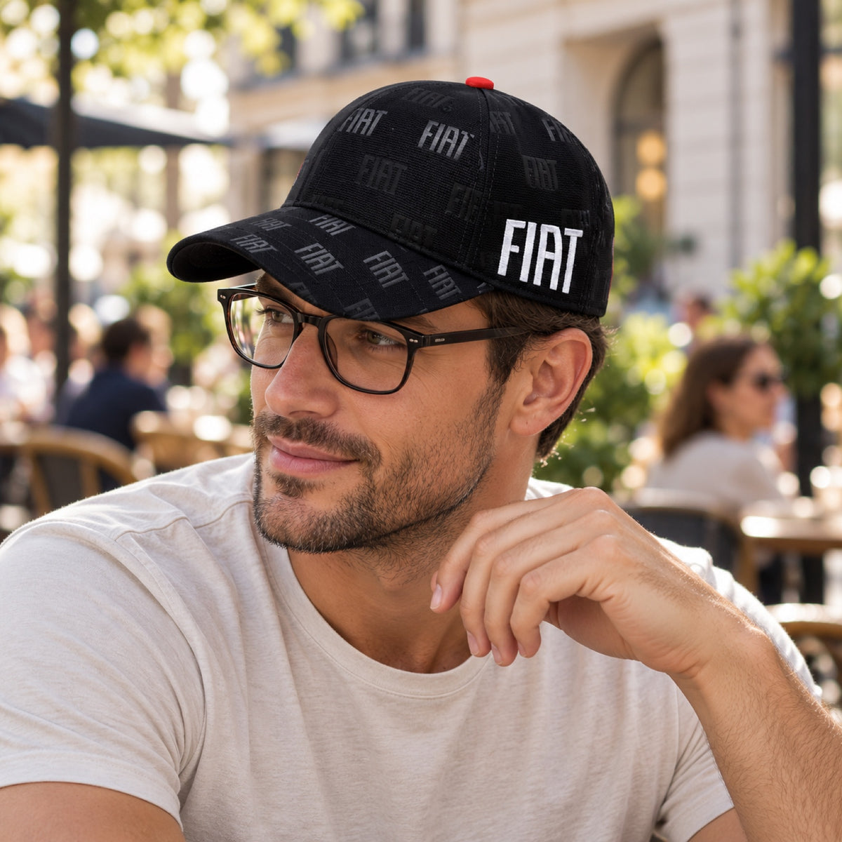 Fiat Cap – Black, Licensed Product – illustrative photo (AI)