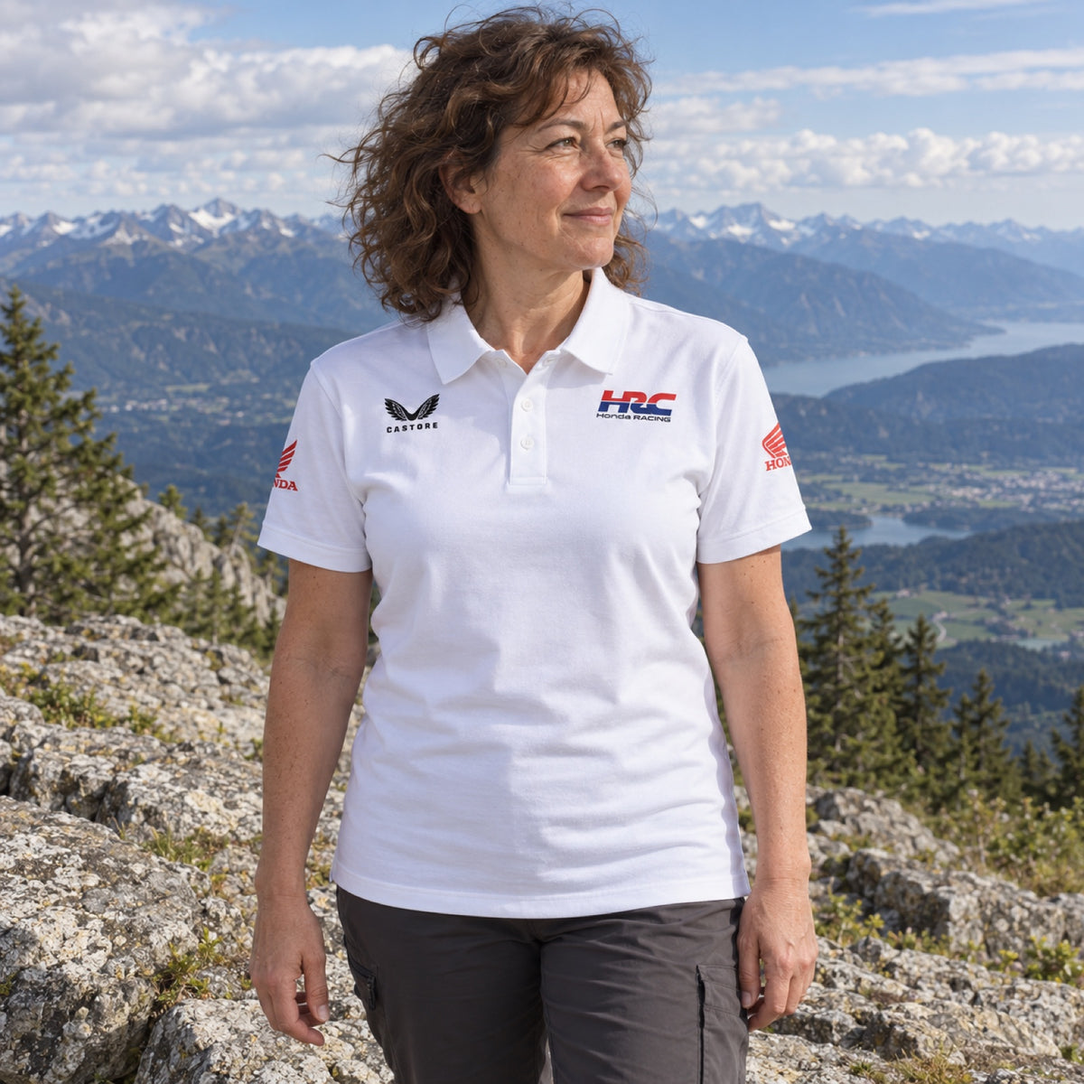 HRC Honda MotoGP HRC Team Polo – White – ilustrační foto 2 (AI)
