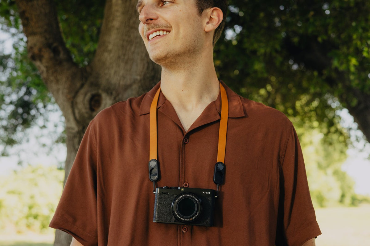 Peak Design Form - leather camera neck strap - Amber