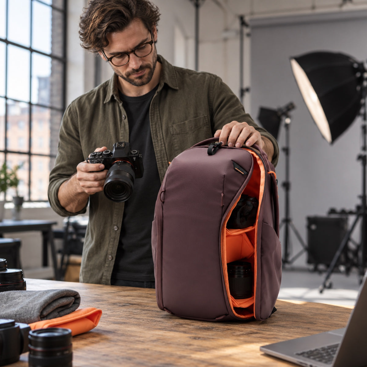 Peak Design Everyday Backpack 15L Zip – Eclipse – zdjęcie poglądowe (AI)