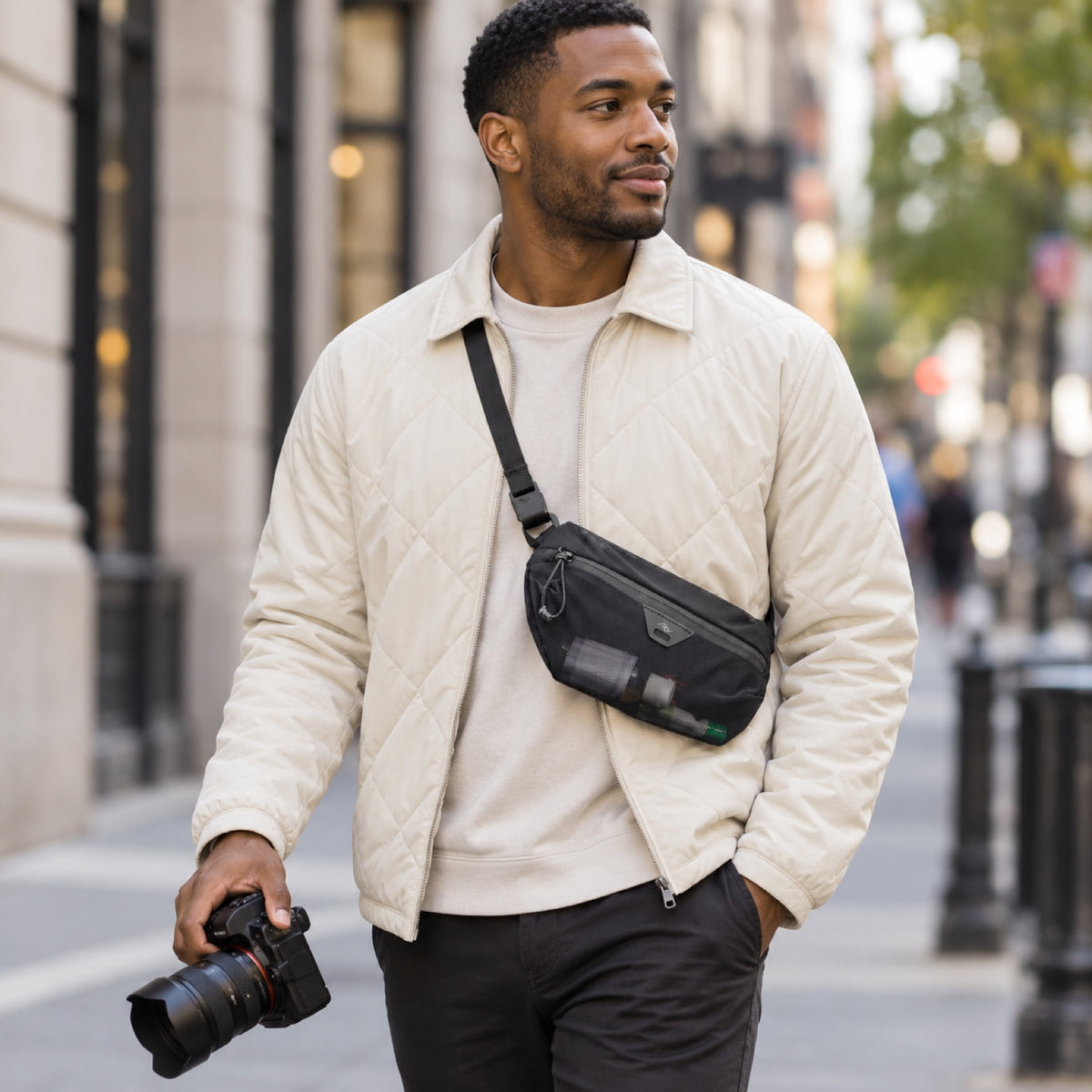 Peak Design Flathook Carry Strap – Black – zdjęcie poglądowe (AI)