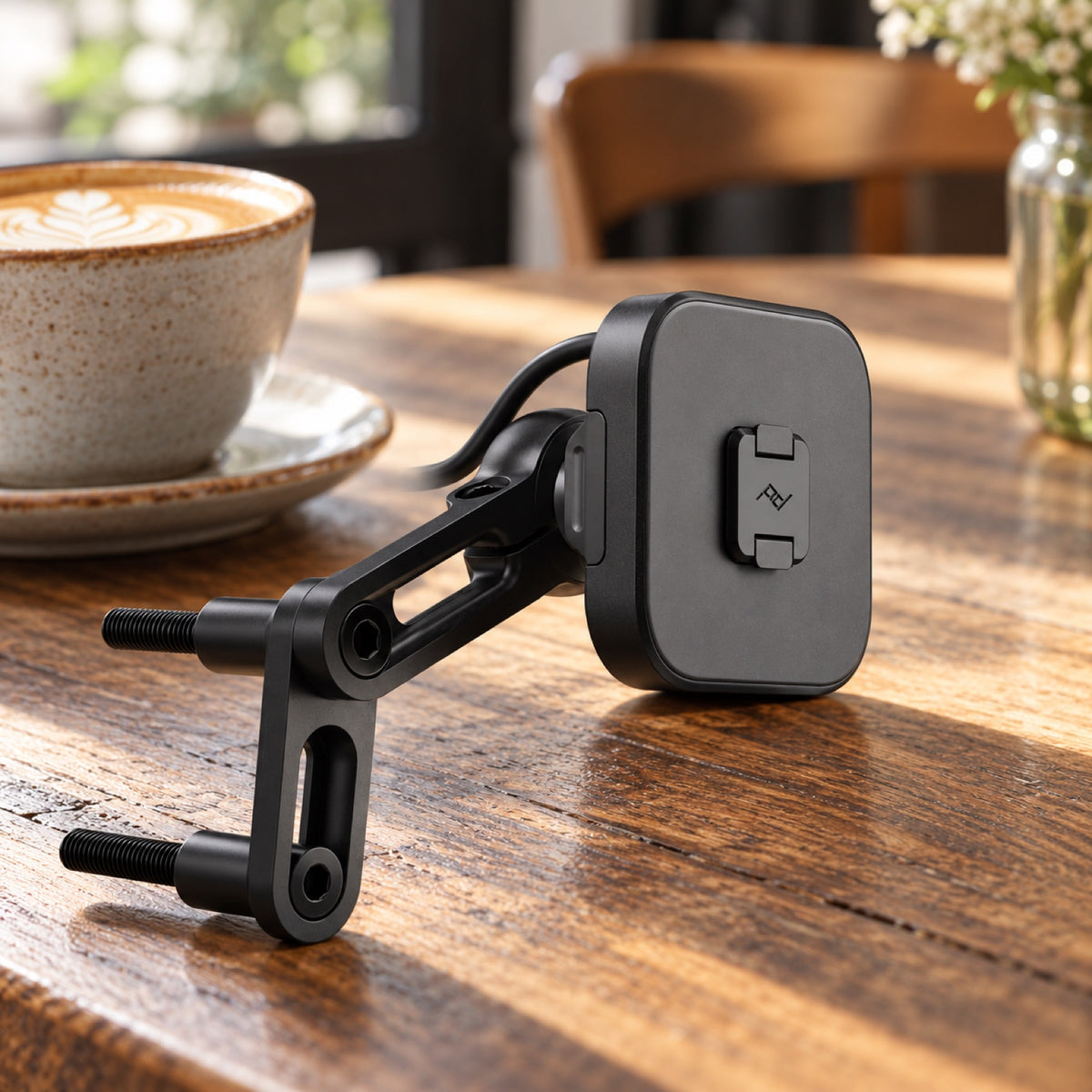 Peak Design Motorcycle Mount Brake/Clutch Mount Charging – Black – illustrative photo (AI)