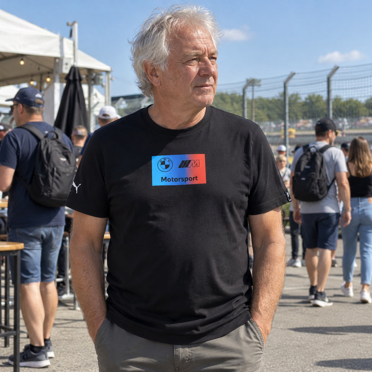 BMW Motorsport BMW M Logo T-Shirt – Black – ilustrační foto (AI)