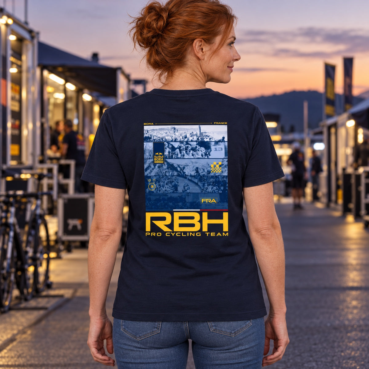 Red Bull Bora Hansgrohe T-Shirt – Tour de France Edition – illustrative photo (AI)