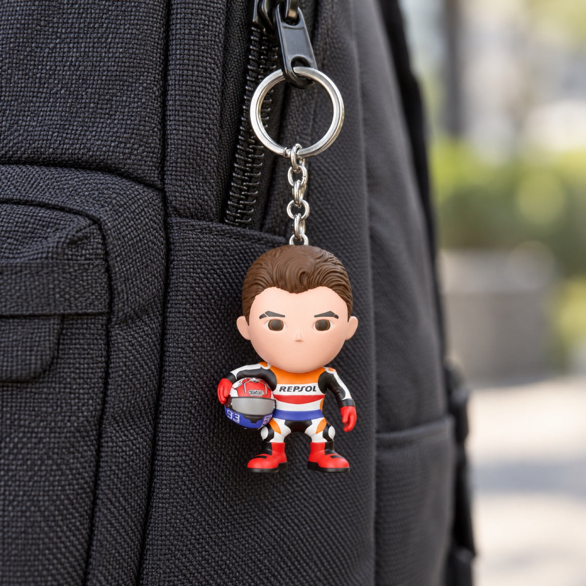 Brelok T-minis Marc Marquez Paddock – zdjęcie poglądowe (AI)