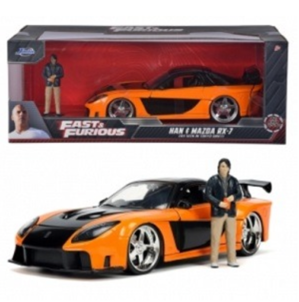 Model Szybcy i wściekli Mazda RX-7 Tokyo Drift 1:24 z figurką