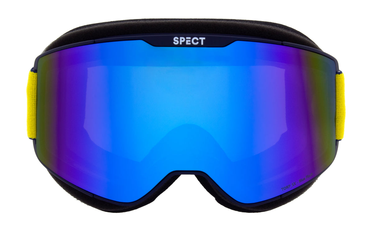 Gogle Red Bull Spect TORP do snowcrossu niebieskie z niebieską szybą