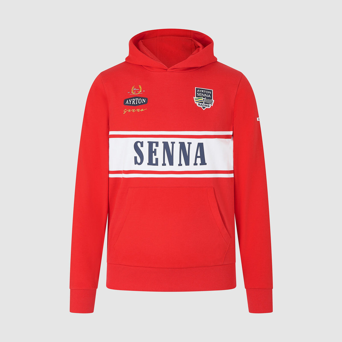 Bluza z kapturem Ayrton Senna Legend czerwona