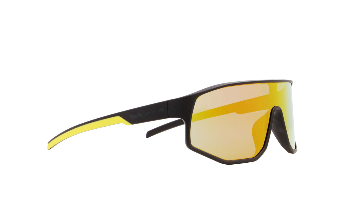 Red Bull Spect DASH sunglasses black with blue-yellow lens
