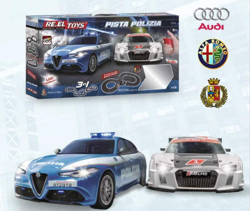 Tor wyścigowy PISTA Alfa Romeo Polizia - Audi 1:43