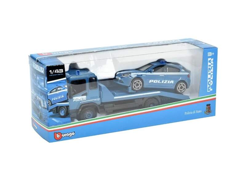 Model Alfa Romeo Giulietta Polizia z lawetą