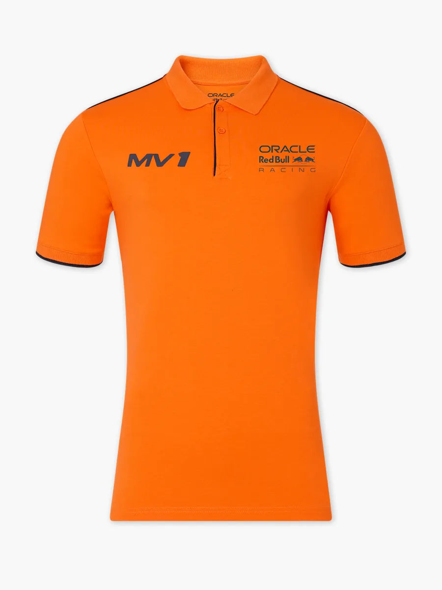 Koszulka polo casual Max Verstappen MV1 pomarańczowa