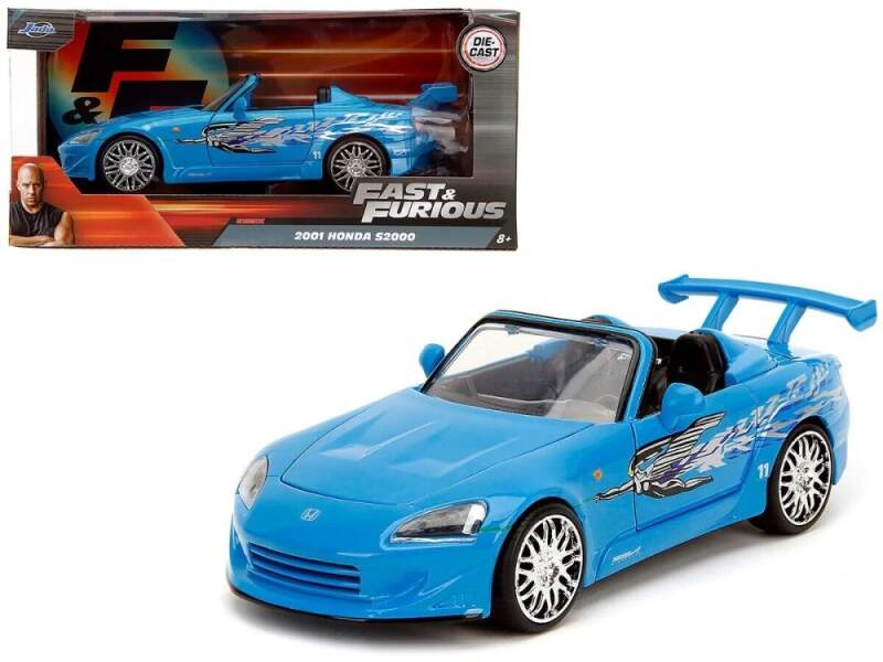 Model Szybcy i wściekli Honda S2000 niebieski
