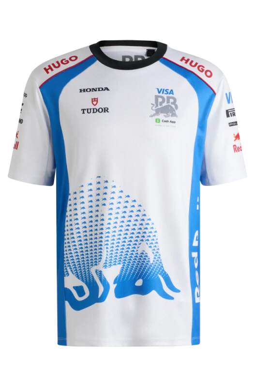 Visa Cash App RB team T-shirt with sponsor logos