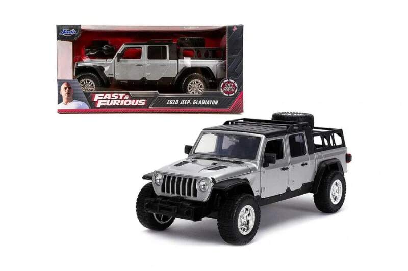 Model Szybcy i wściekli JEEP Gladiator 2020 1:24 szary