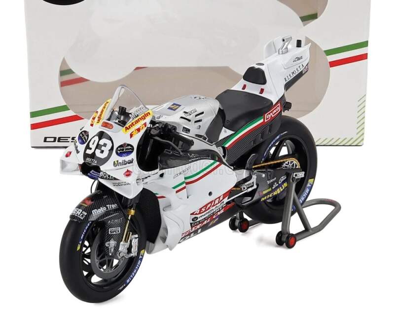 Model NZG MotoGP - Ducati GP23 Marc Marquez 1:12 - edycja San Marino GP