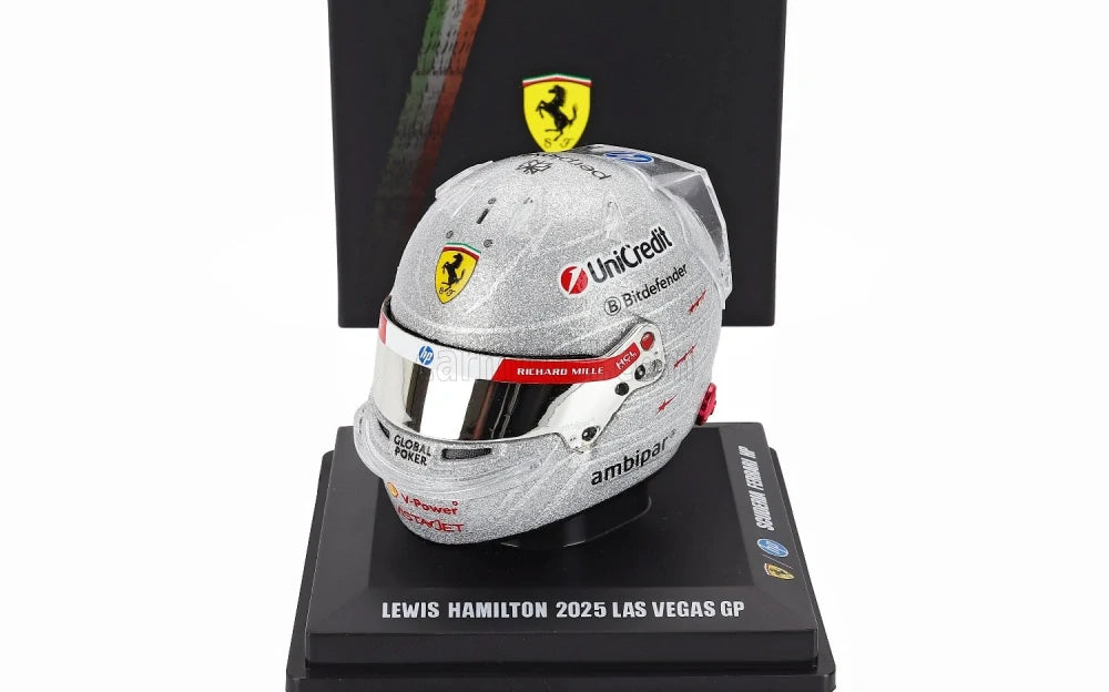 Model kasku LookSmart Lewis Hamilton 1:5 – GP Las Vegas 2025