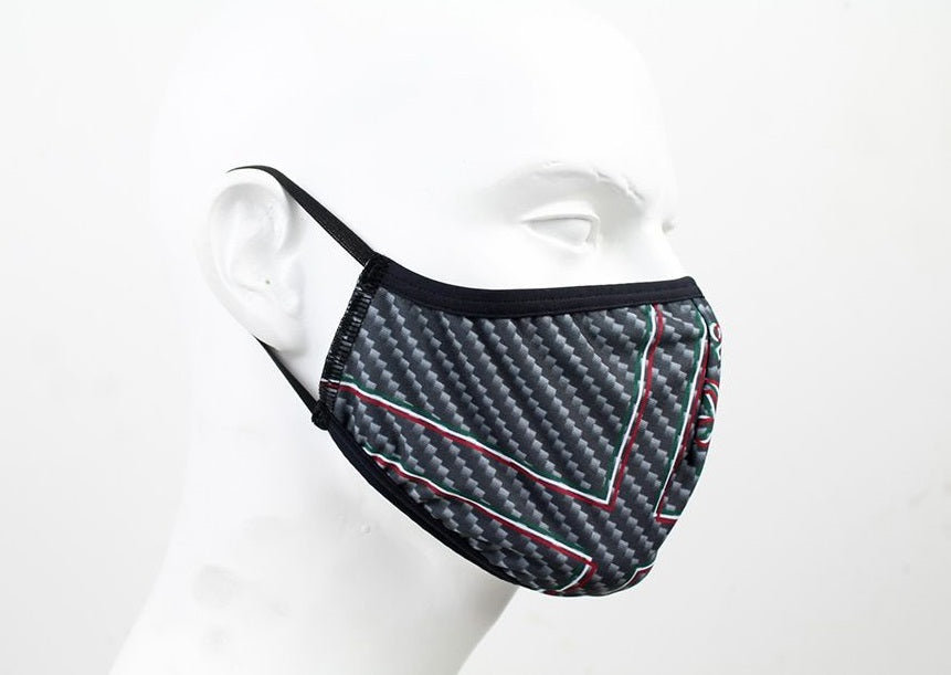 Alfa Romeo Carbon face mask black – official product