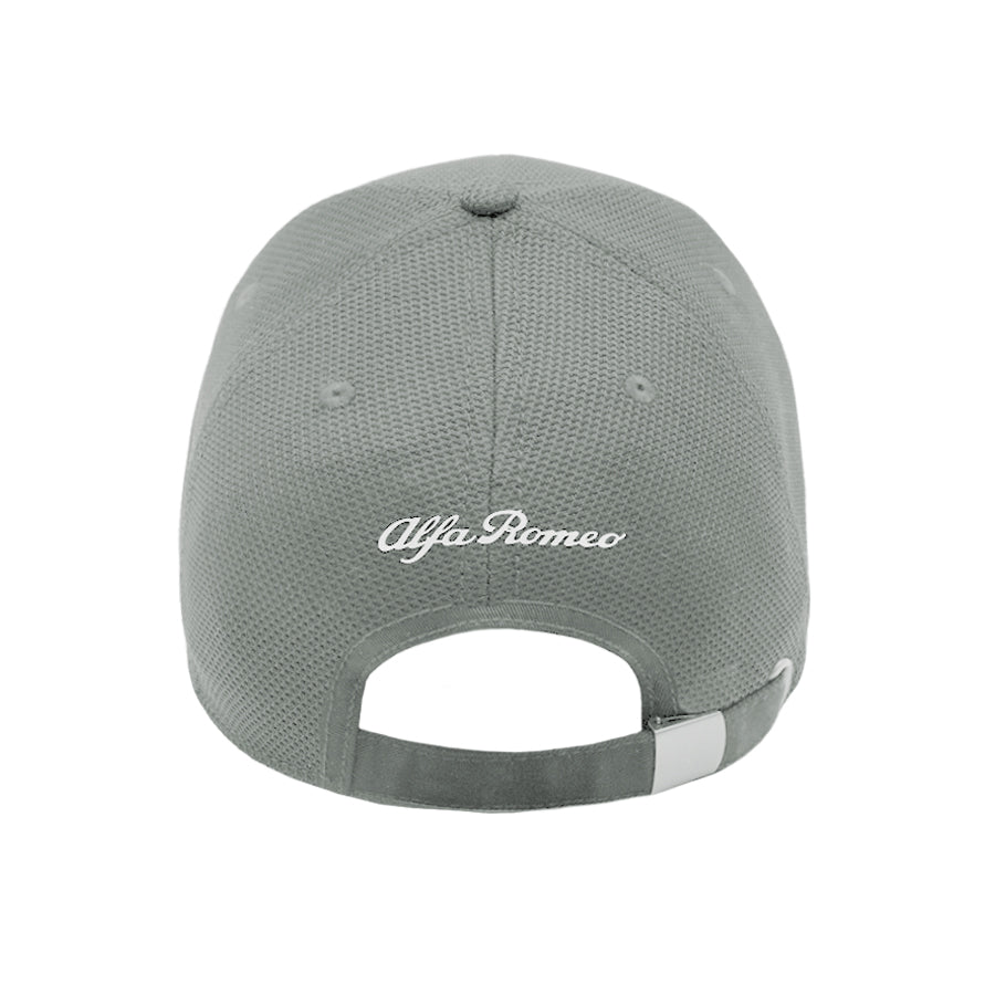 Czapka z daszkiem Alfa Romeo z logo szara