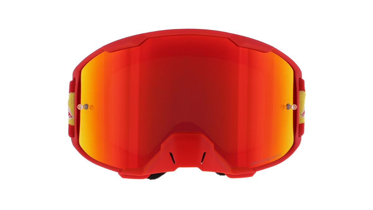 Gogle motocrossowe Red Bull Spect STRIVE S czerwone z czerwoną szybą