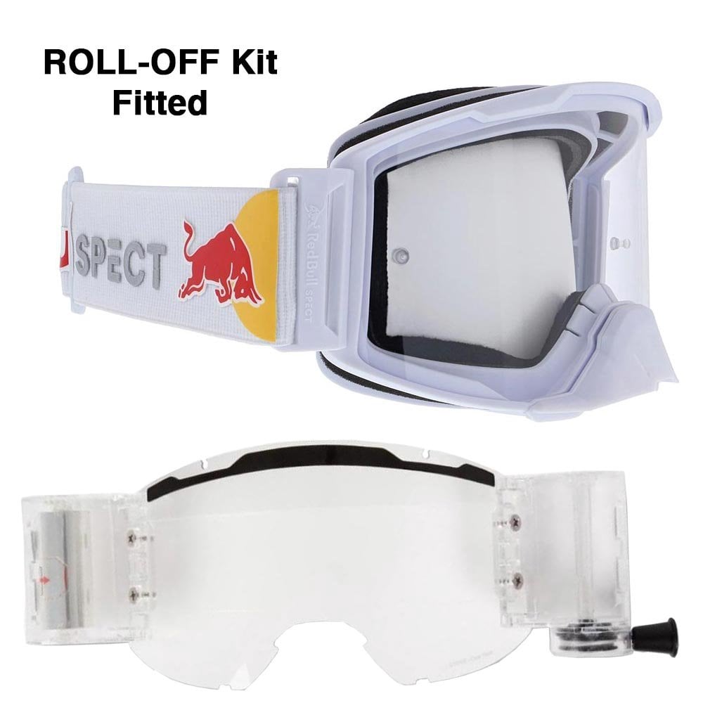 Red Bull Spect STRIVE ROLL OFF system with clear lens