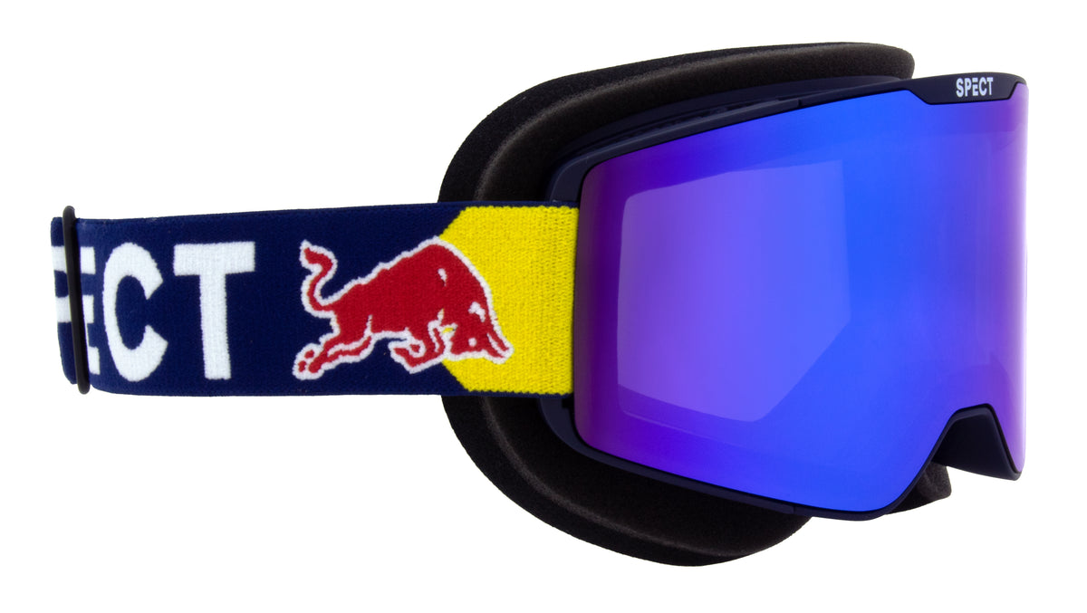 Gogle Red Bull Spect TORP do snowcrossu niebieskie z niebieską szybą