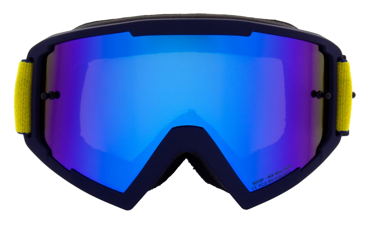 Gogle motocrossowe Red Bull Spect WHIP niebieskie z niebieską szybą
