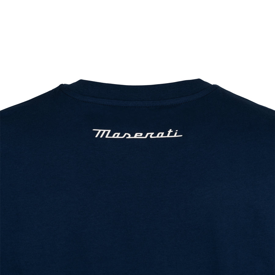 Koszulka męska Maserati z małym logo trójzębu