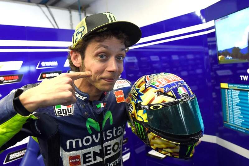 Model kasku MotoGP Valentino Rossi Mugello 2014