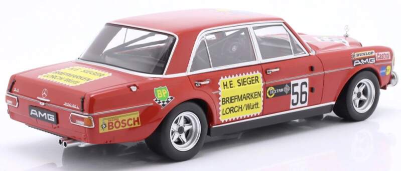Model WERK83 1:18 Mercedes Benz 300 SEL 6.8 AMG #56 H. Heyer 200 Miles Nürburgring 1972