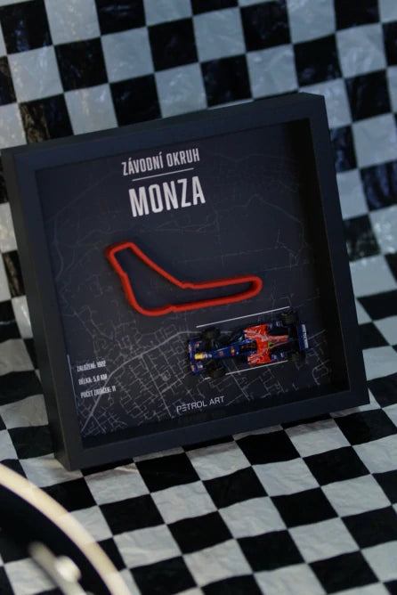 PETROL ART 3D Monza Frame with Toro Rosso STR3 Sebastian Vettel 1:43 Model