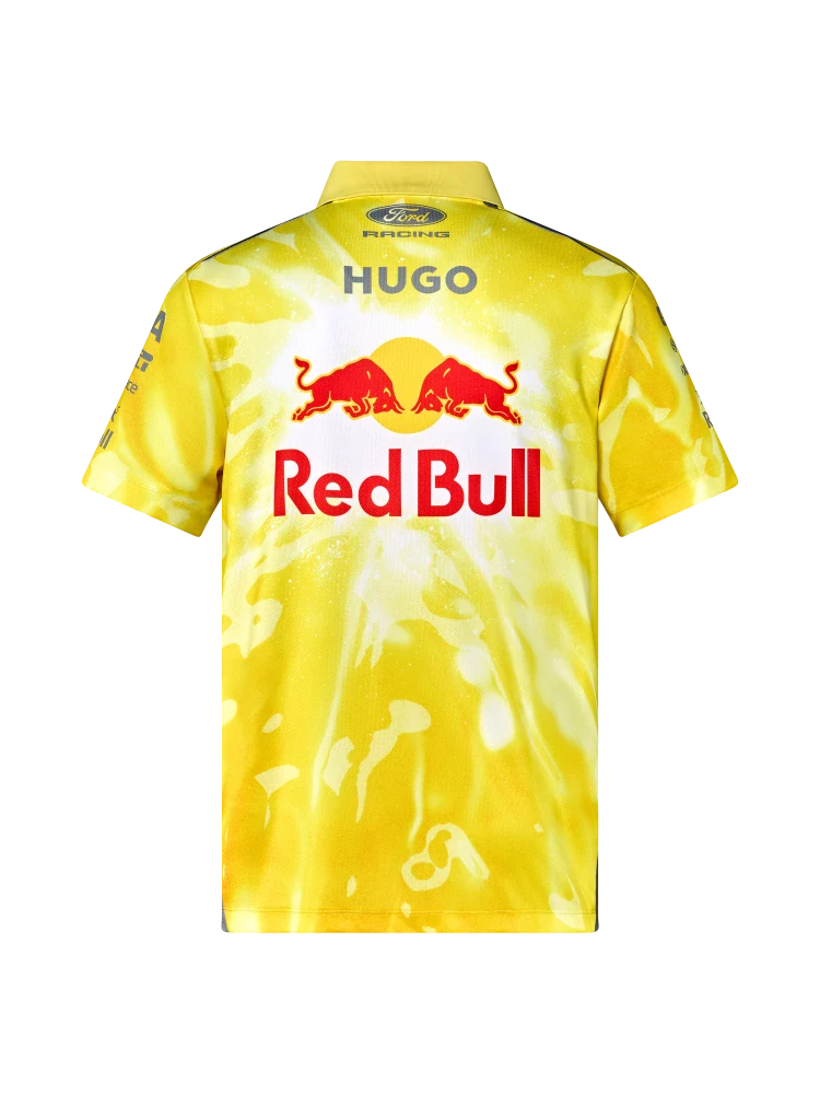 Koszulka polo zespołowa HUGO Visa Cash App Racing Bulls – Miami GP 2026, żółta