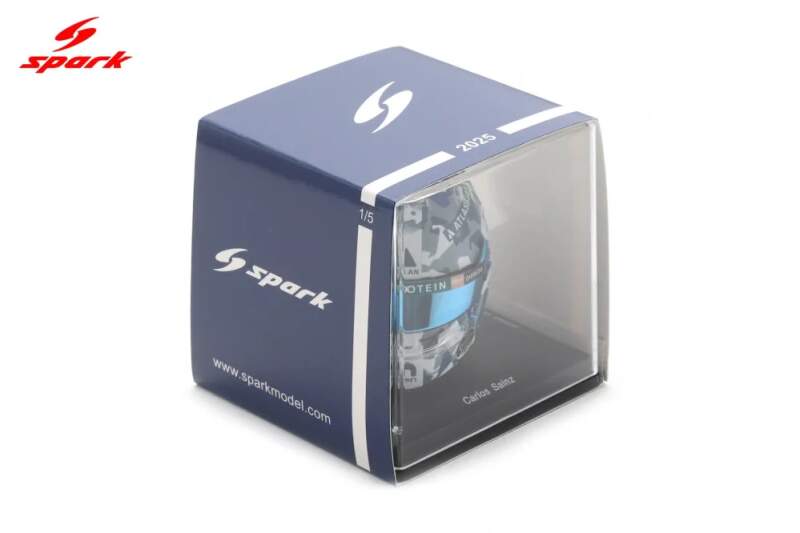 SPARK Carlos Sainz Silverstone GP F1 2025 helmet model