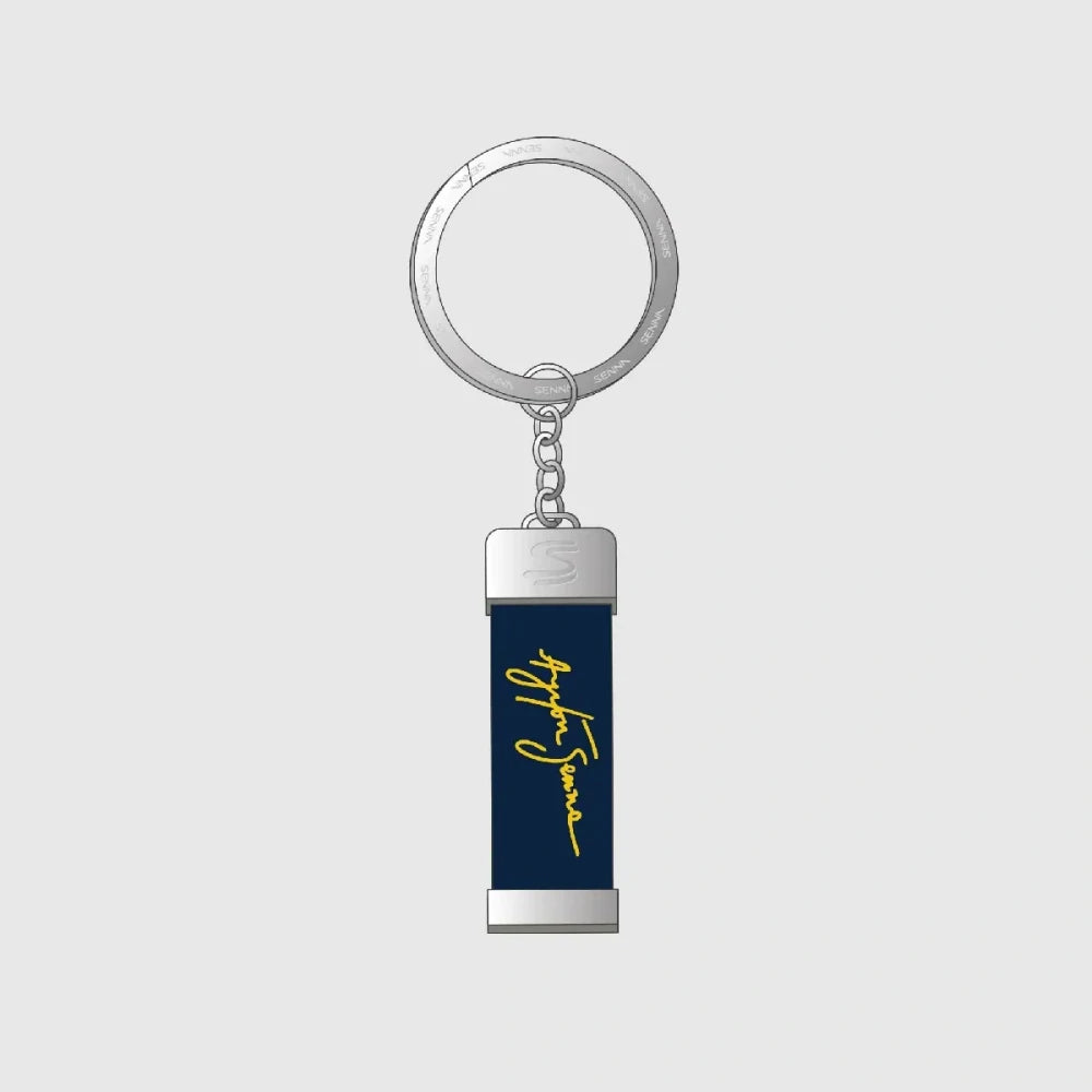 Brelok Ayrton Senna Signature – granatowy