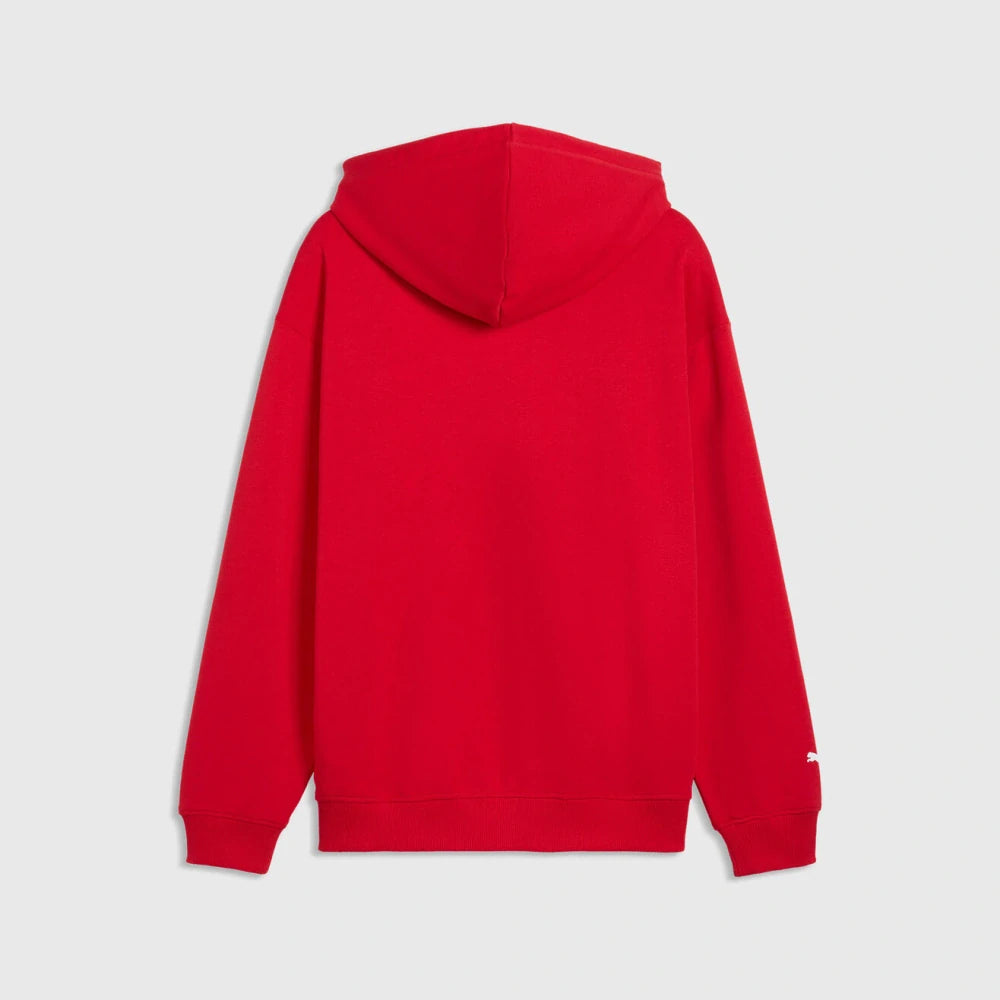 Bluza z kapturem Scuderia Ferrari F1 x Puma z dużą tarczą – czerwona