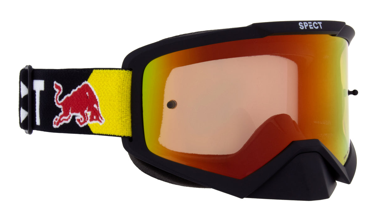 Red Bull Spect EVAN motocross goggles black with red-yellow lens