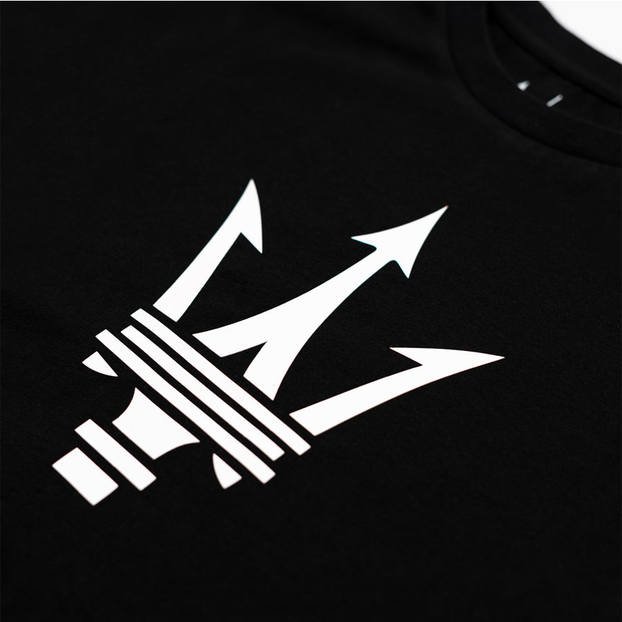 Maserati men's T-shirt with large trident logo black