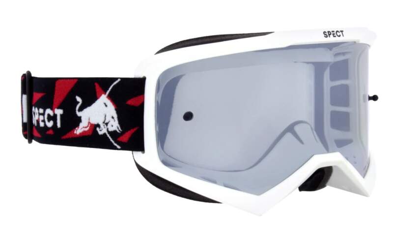 Gogle motocrossowe Red Bull Spect EVAN białe z przezroczystą szybą