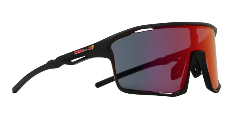 Okulary przeciwsłoneczne Red Bull Spect RUMBLE czarne z niebiesko-purpurowymi soczewkami