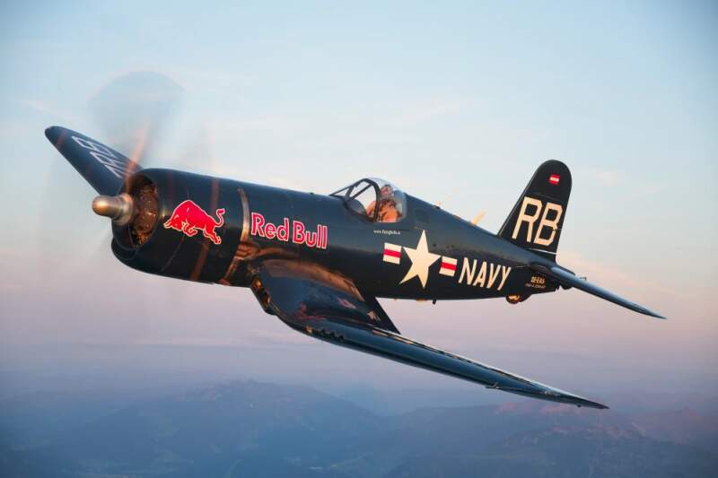 Red Bull – The Flying Bulls water bottle blue