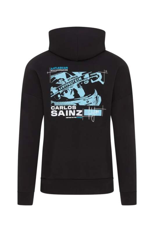 Carlos Sainz fan hoodie - Williams Racing F1, navy blue