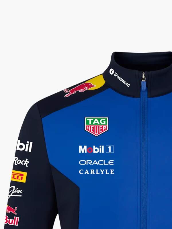 Kurtka softshell Oracle Red Bull Racing z logo sponsorów - edycja zespołowa