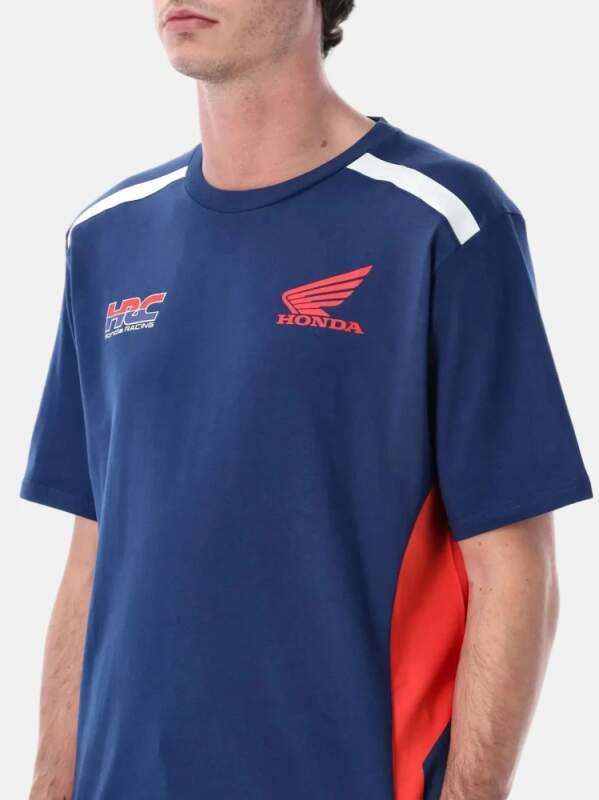 HRC Honda blue fan T-shirt with logo