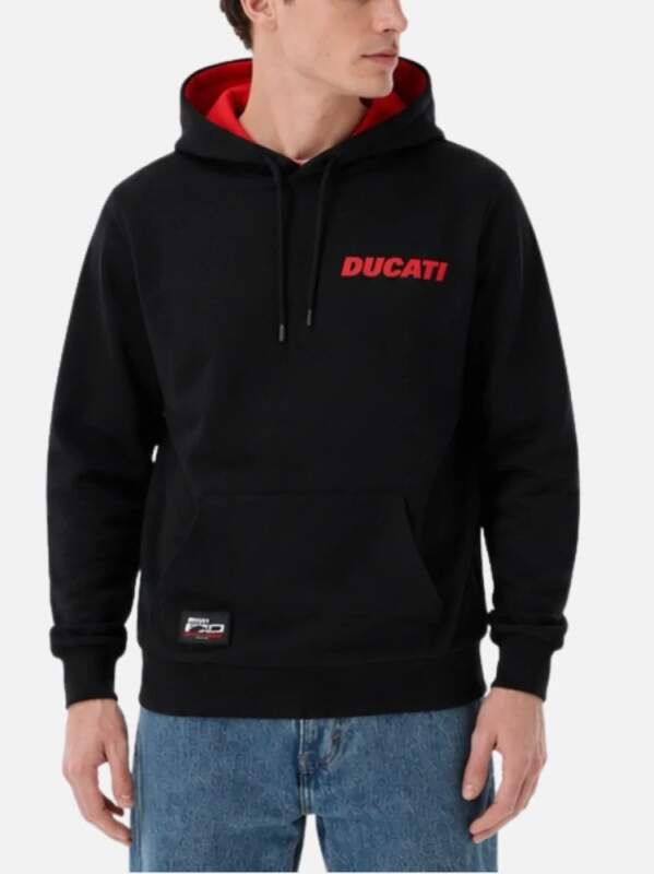 Men's Ducati Corse black sweatshirt - 100th years DUCATI edition