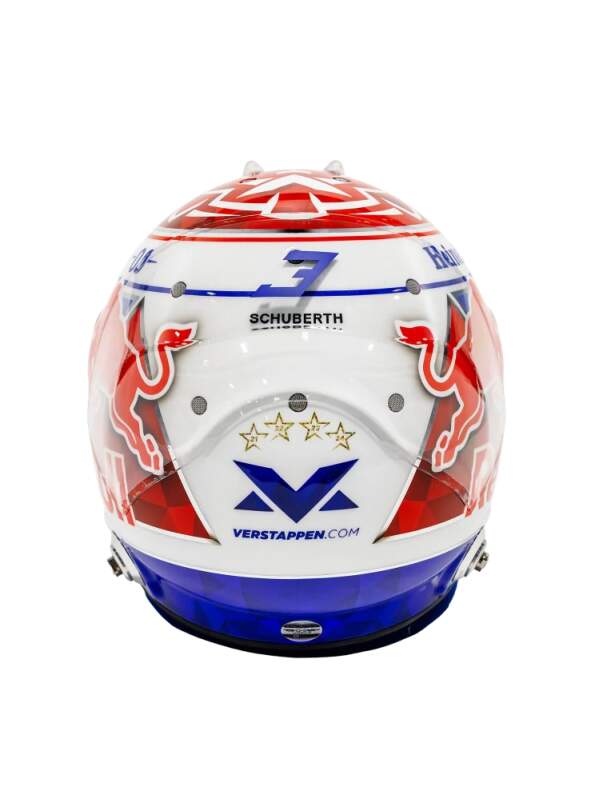 Model kasku Max Verstappen 2026 1:2 Schuberth