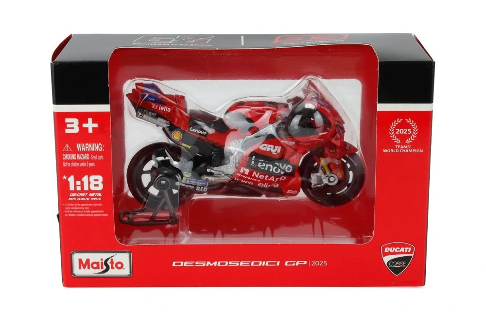 Model Maisto Ducati MotoGP GP25 1:18 – Marc Marquez #93