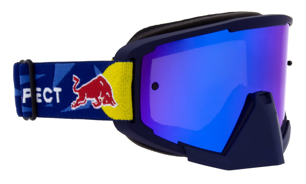 Gogle motocrossowe Red Bull Spect WHIP niebieskie z niebieską szybą