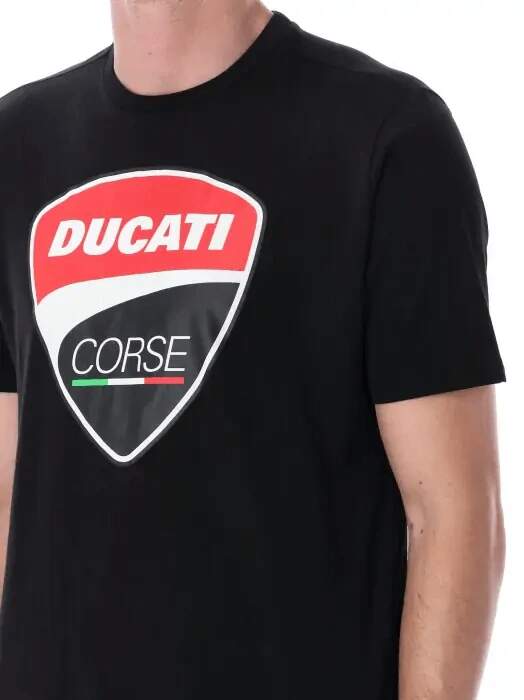 Koszulka Ducati Corse z logo Ducati czarna