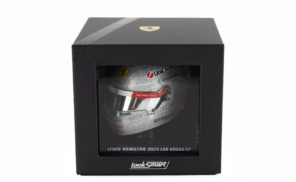 Model kasku LookSmart Lewis Hamilton 1:5 – GP Las Vegas 2025